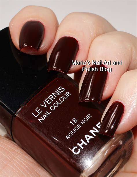 chanel laque rouge nail polish|Chanel Rouge noir nail varnish.